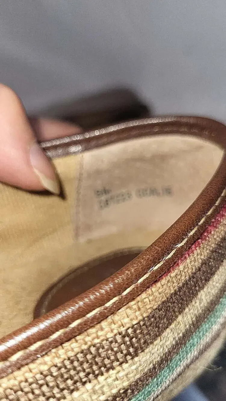 b.o.c. Born Concept Franki Multicolor Striped Canvas Espadrille Flats, size 8M